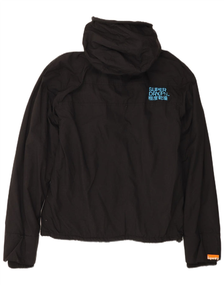 SUPERDRY ženska jakna s kapuljačom UK 16 Veliki crni najlon