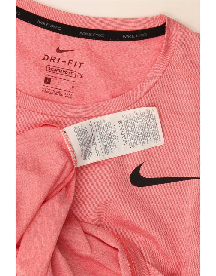 Nike Dri Fit standardna majica kratkih rukava, veliki ružičasti poliester