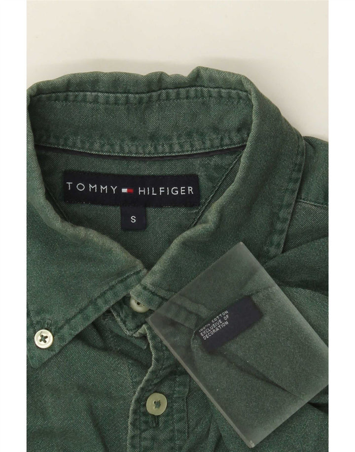Tommy Hilfiger muška košulja mala zelena pamuk