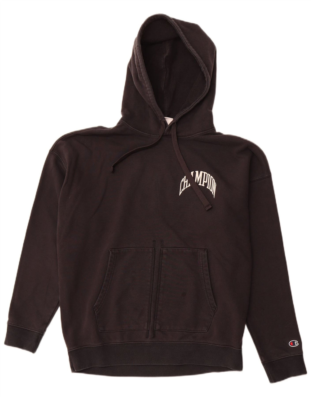 CHAMPION Muška majica s kapuljačom Srednji crni pamuk