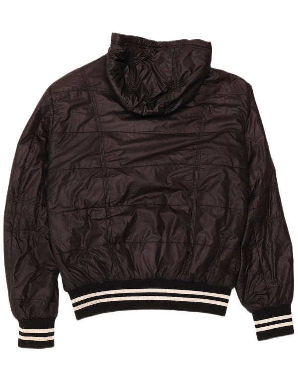 Kappa muška podstavljena jakna s kapuljačom UK 42 XL crni poliester