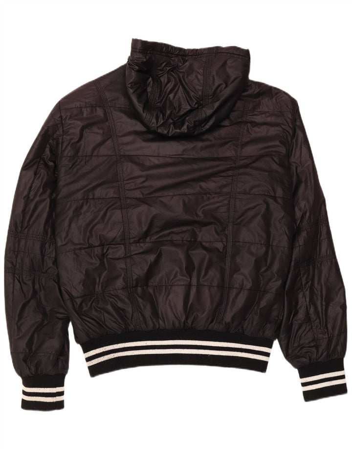 Kappa muška podstavljena jakna s kapuljačom UK 42 XL crni poliester