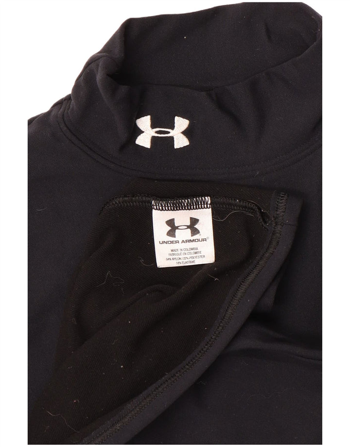 Under Armour Ženska majica dugih rukava UK 10 Mala crna najlon