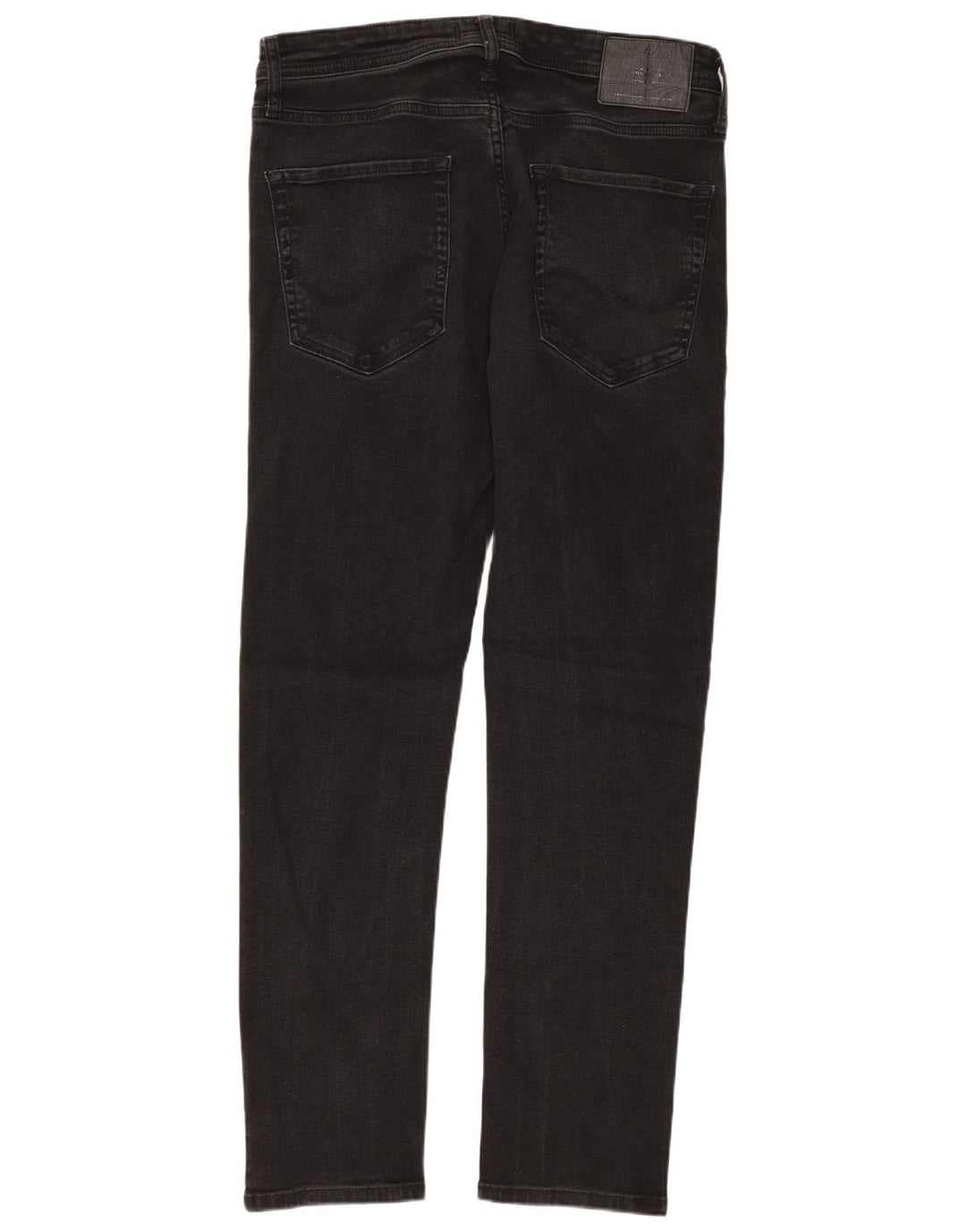 Jack & Jones muške uske traperice W32 L32 crni pamuk
