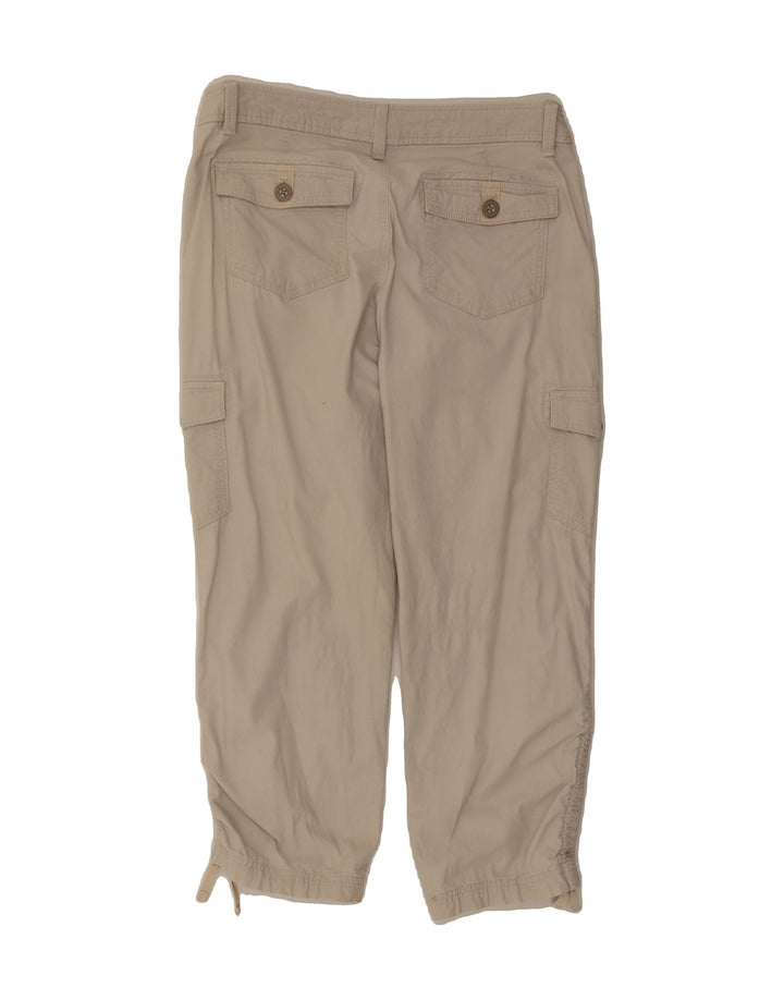 EDDIE BAUER Womens Crop Cargo Trousers US 6 Medium W30 L24 Grey Check Vintage Eddie Bauer and Second-Hand Eddie Bauer from Messina Hembry 