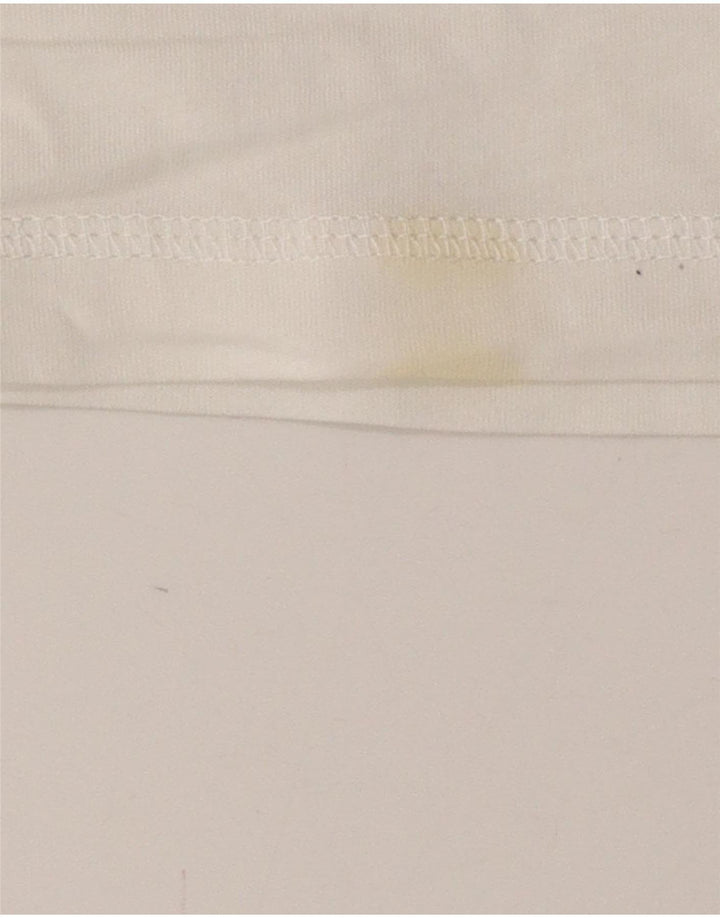 CHAMPION Ženska Heritage Fit polo majica UK 12 Srednje bijela