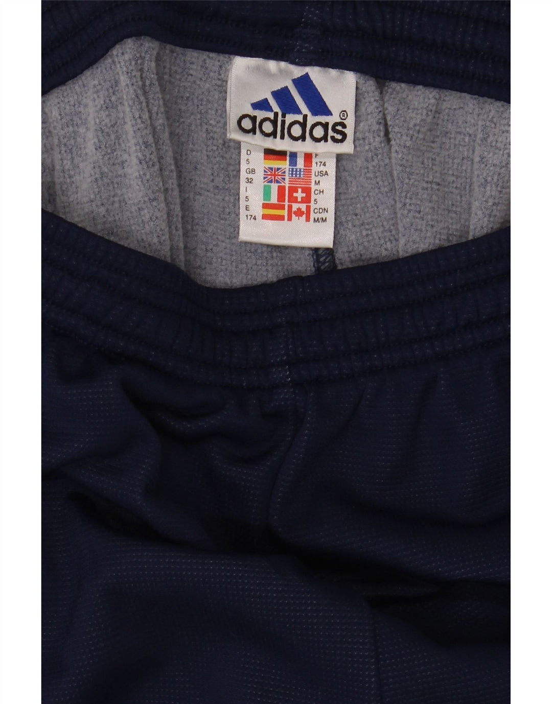 Adidas muške hlače za trenirku srednje tamnoplave poliamidne boje