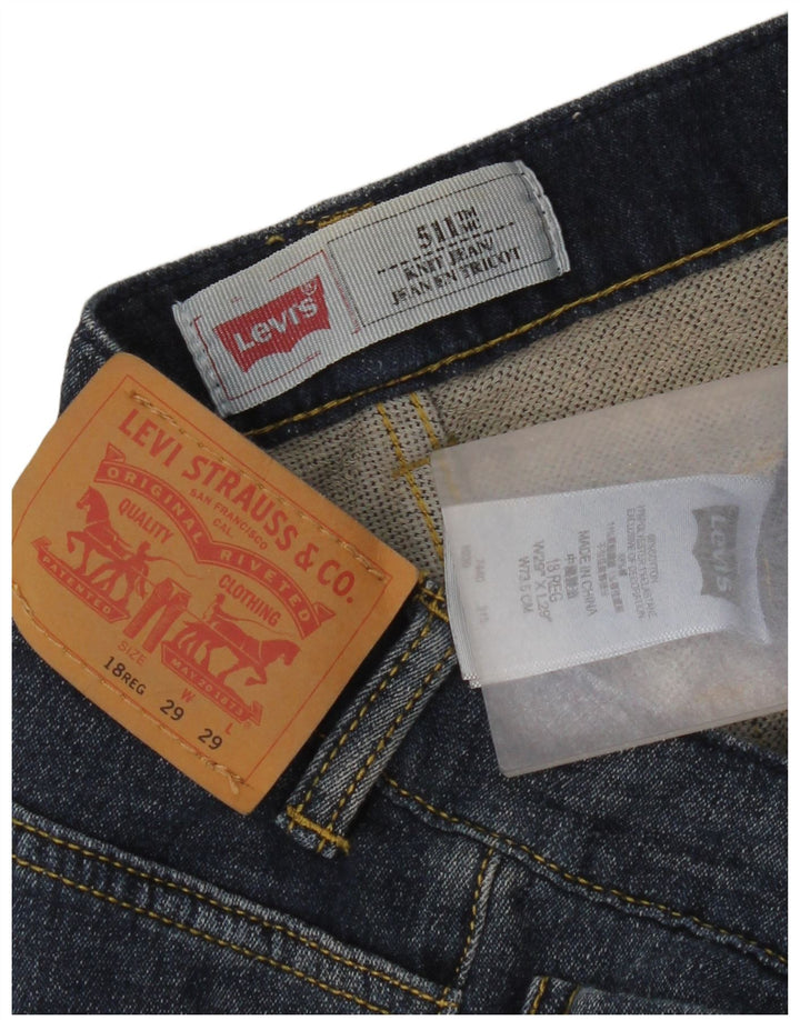 Levi's Boys 511 uske traperice 15-16 godina W29 L29 plavi pamuk