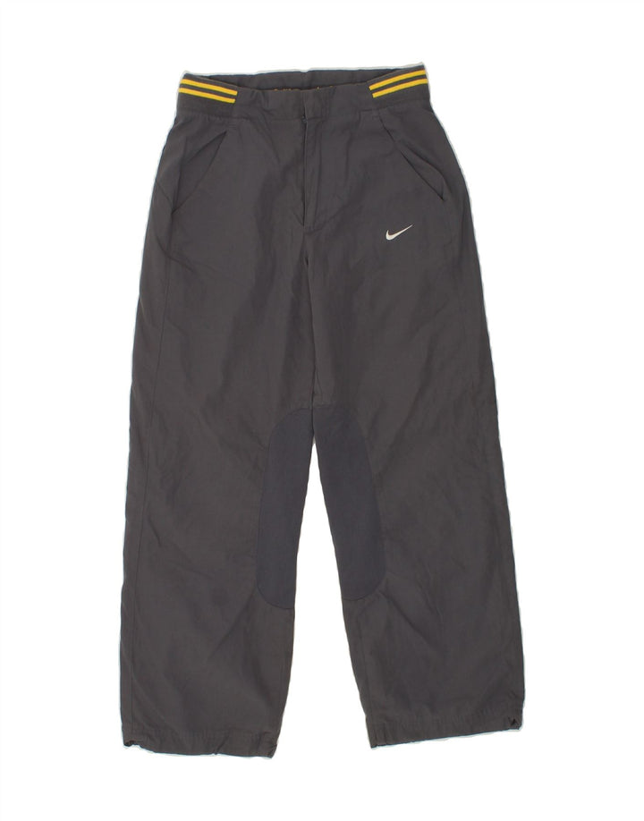NIKE Boys Graphic Tracksuit Trousers 10-11 Years Medium Grey Polyester Vintage Nike and Second-Hand Nike from Messina Hembry 