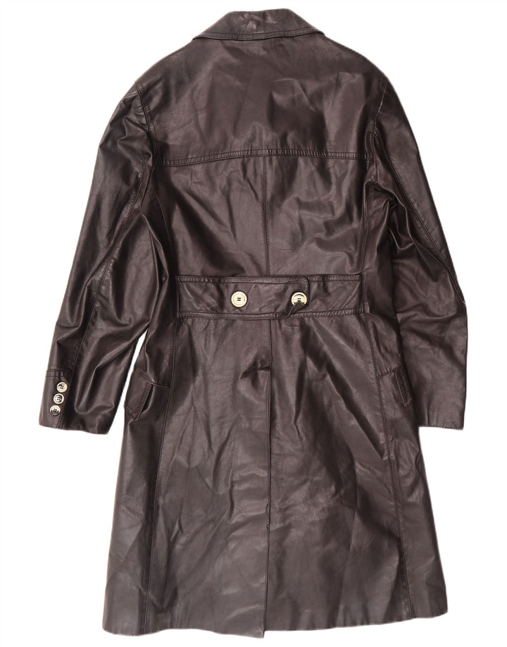 Vintage muški kožni kaput IT 46 Mali crni kožni klasični