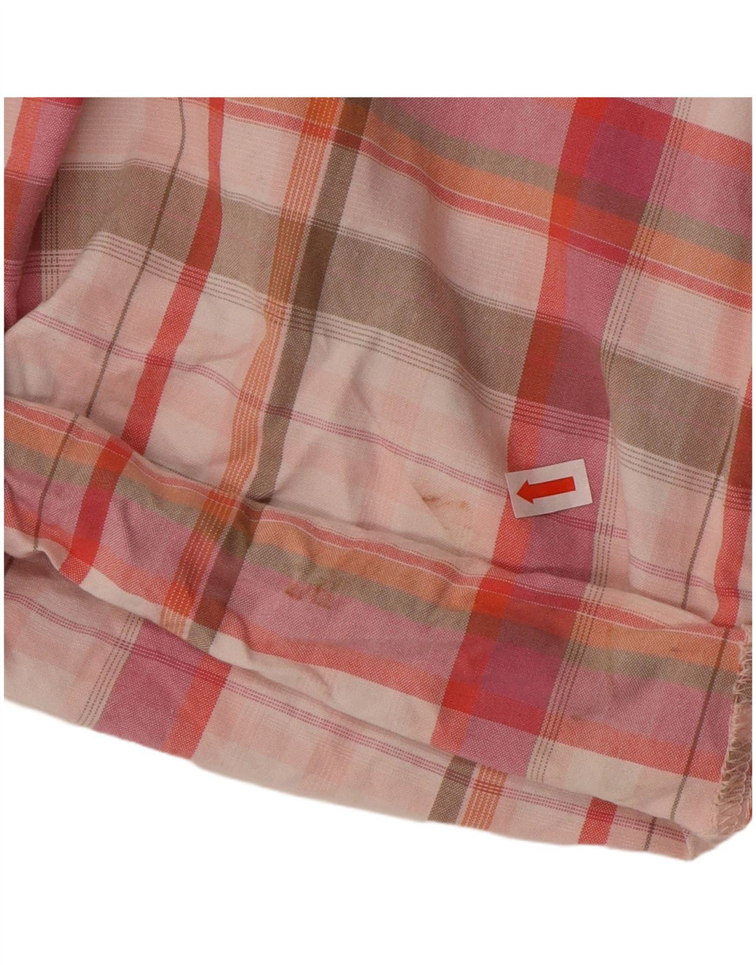 EDDIE BAUER Ženske chino kratke hlače US 6 srednje W32, ružičasti karirani pamuk