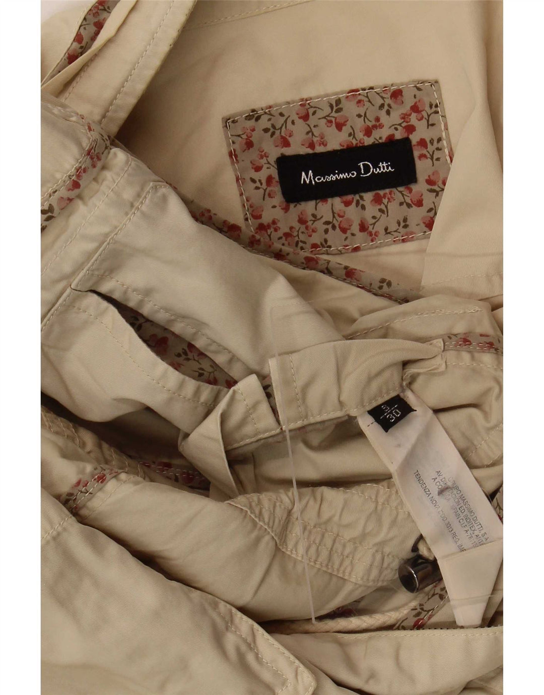 Ženska pomoćna jakna Massimo Dutti UK 10 Mala, bež pamuk