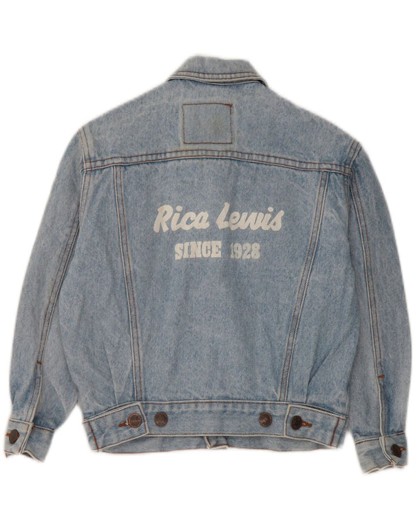 Rica Lewis Baby Boys Graphic Denim jakna 18-24 mjeseca plavi pamuk
