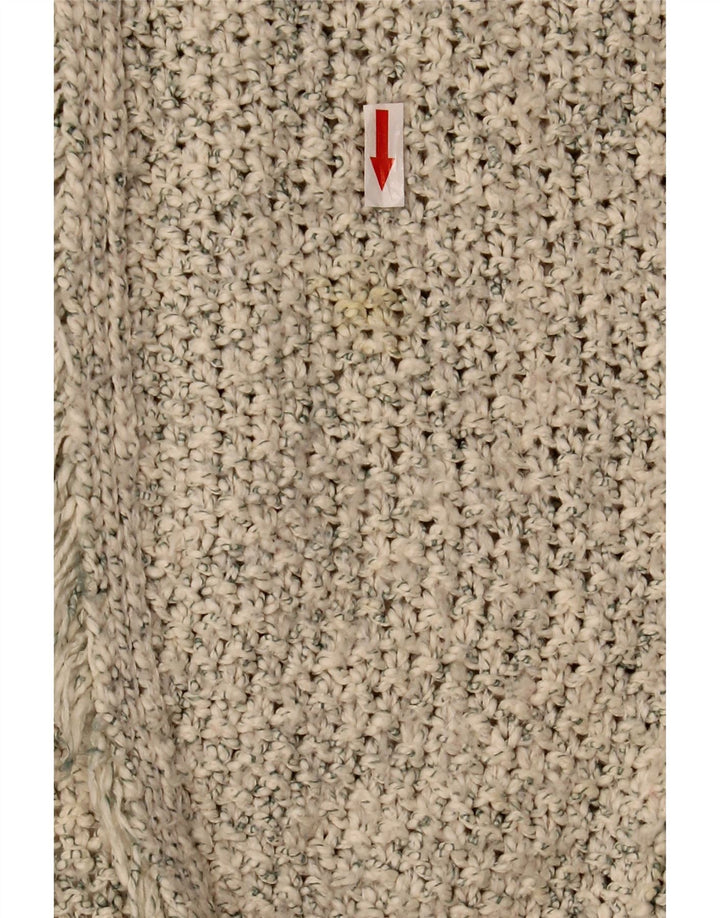 Zara ženski otvoreni kardigan pulover UK 14 Medium Beige Flecked