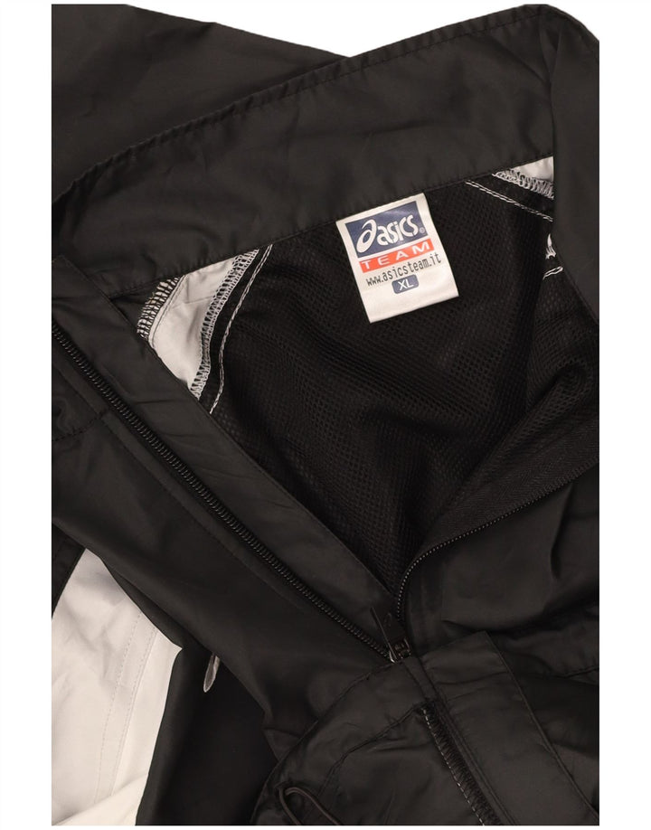 ASICS muška trenirka gornja jakna XL crna mikrovlakna u boji