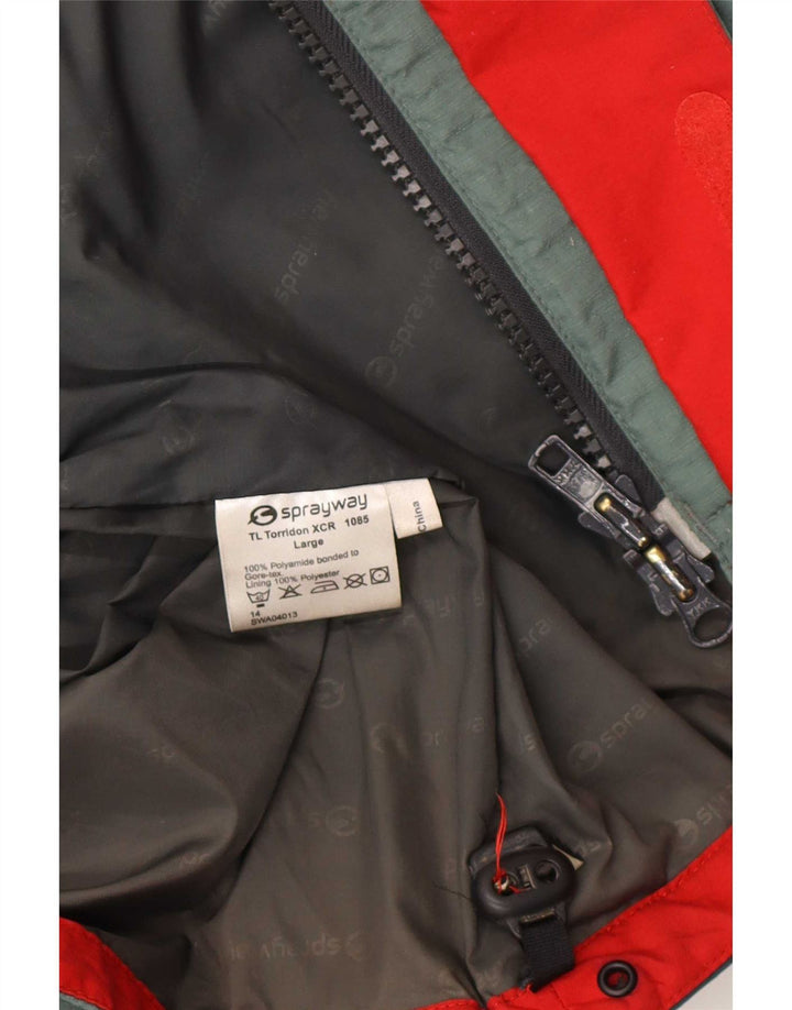 Sprayway Muška Gore-Tex kišna jakna UK 40 Large Green Colourblock poliamid