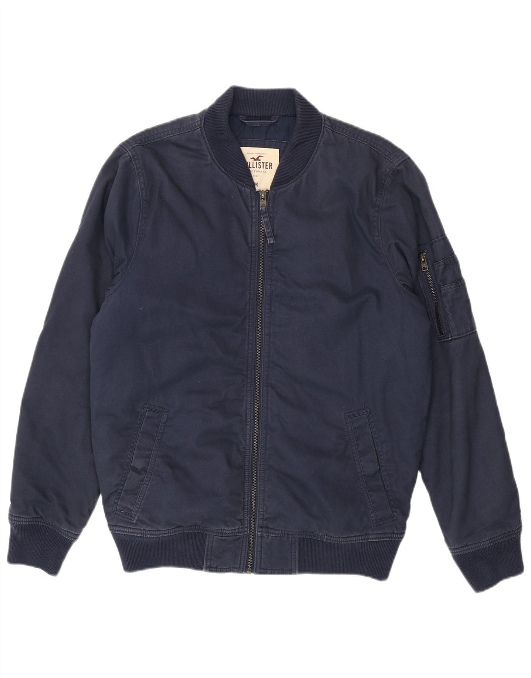 Hollister muška bomber jakna UK 38 srednje tamnoplavi pamuk