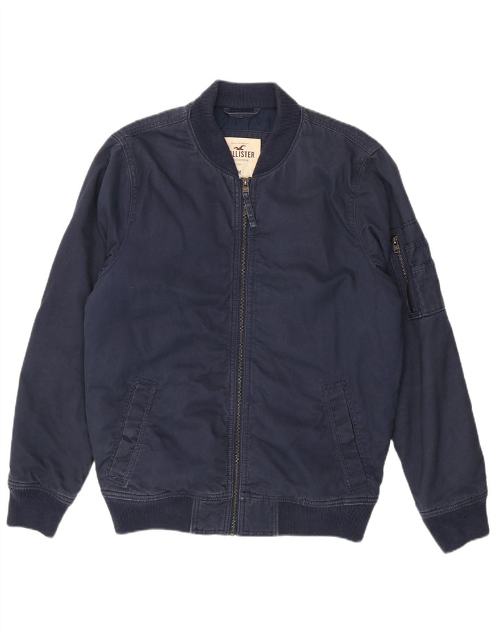 Hollister muška bomber jakna UK 38 srednje tamnoplavi pamuk