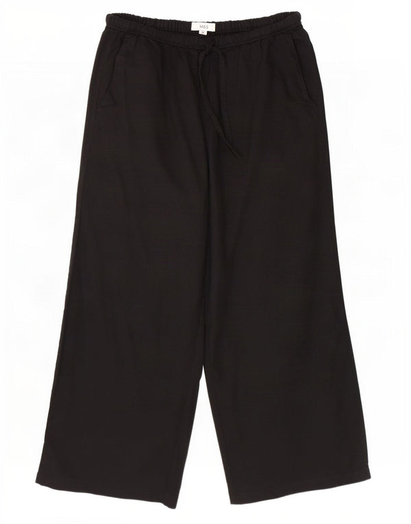 Marks & Spencer ženske skraćene hlače visokog struka UK 14 Large W32 L24 Crna