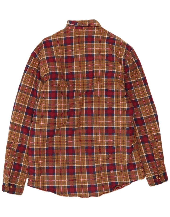 Vintage muška flanelska košulja Lumberjack, veliki smeđi karirani pamuk