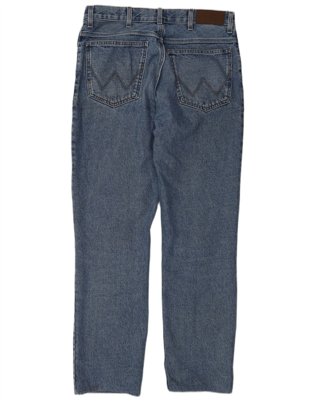 Wrangler muške ravne traperice W33 L34 plavi pamuk