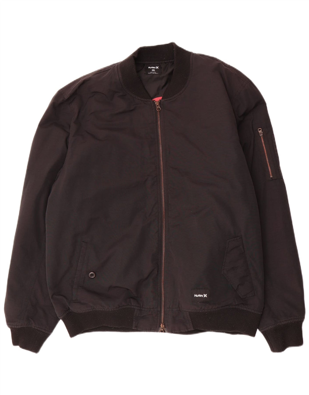 HURLEY muška bomber jakna UK 44 2XL crni najlon
