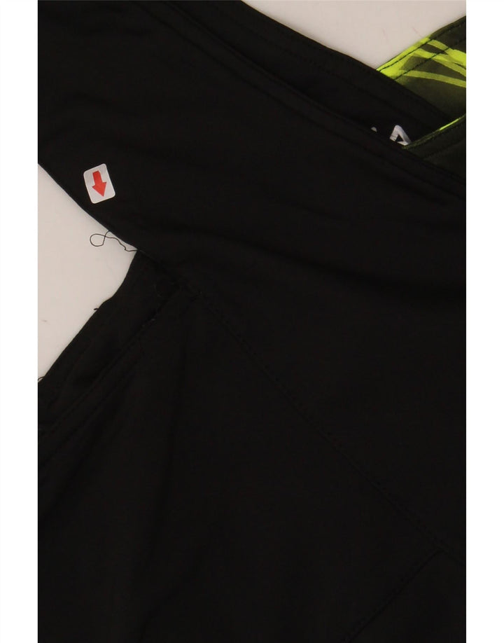 FILA Womens Blouse Top UK 10 Small Black Colourblock Vintage Fila and Second-Hand Fila from Messina Hembry 