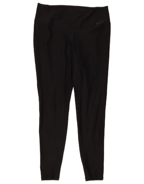 Nike Ženske Dri Fit Leggings UK 14 Veliki crni poliester