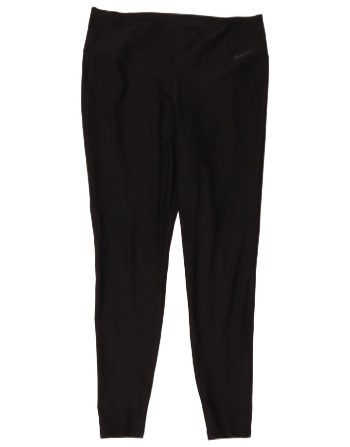 Nike Ženske Dri Fit Leggings UK 14 Veliki crni poliester