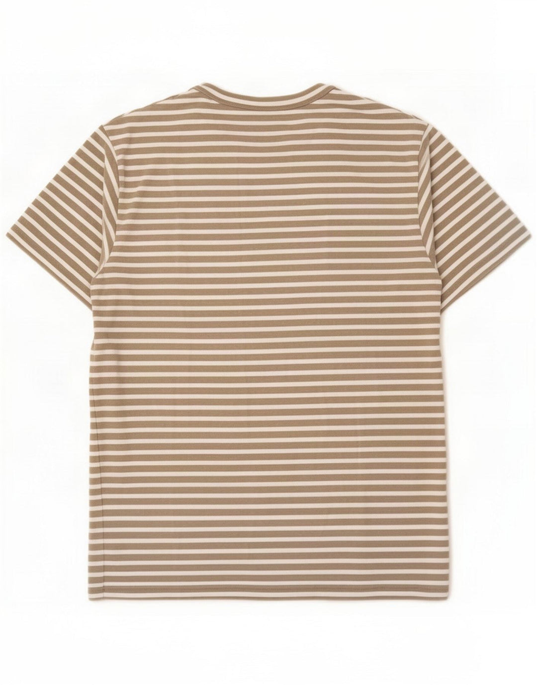 Cos Muška majica kratkih rukava Medium Beige Striped Cotton