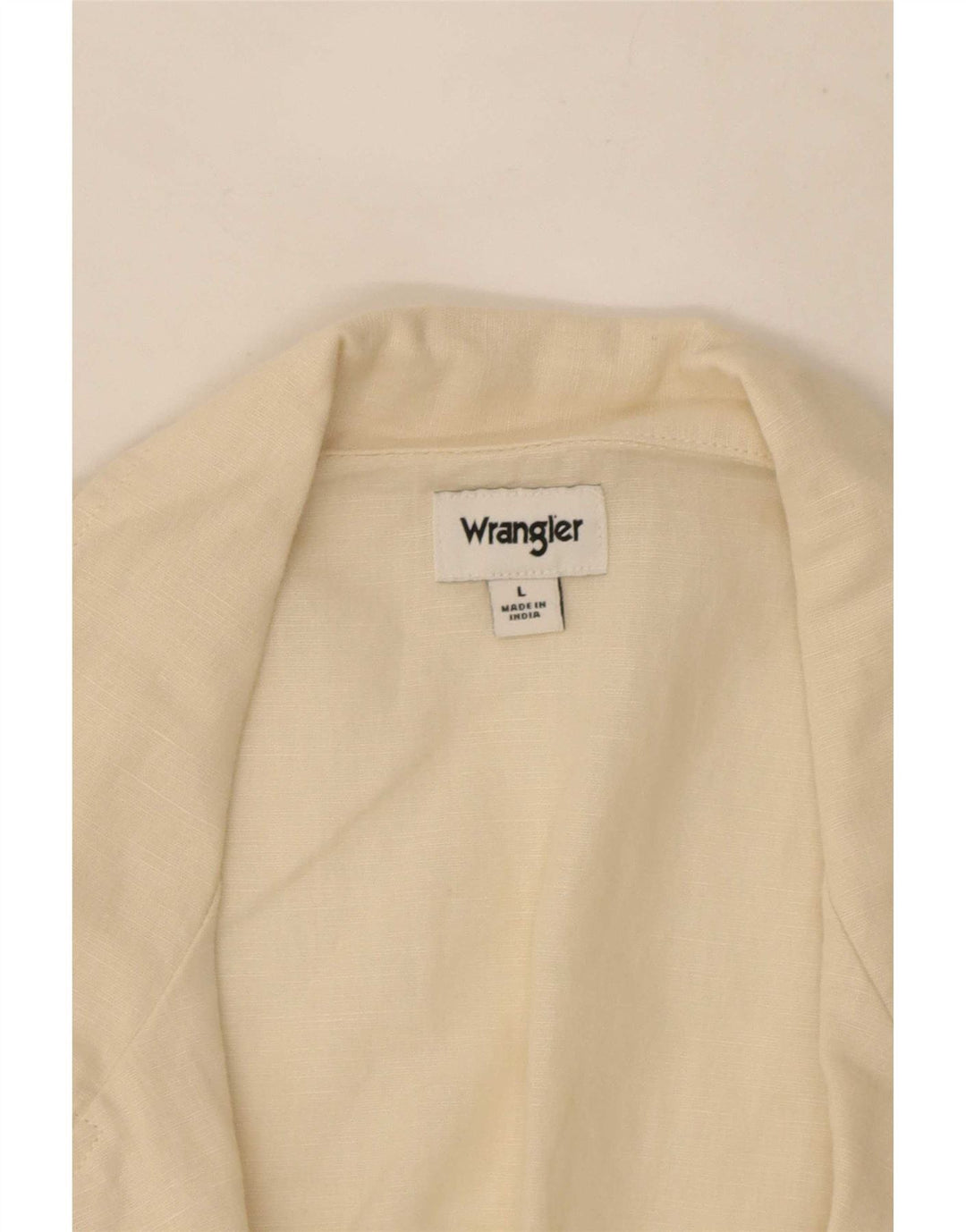 Wrangler ženska prevelika košulja kratkih rukava UK 16 Large Off White