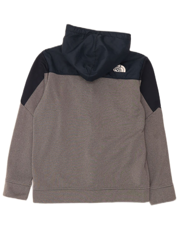 The North Face pulover s kapuljačom s patentnim zatvaračem za dječake 11-12 godina velike sive boje
