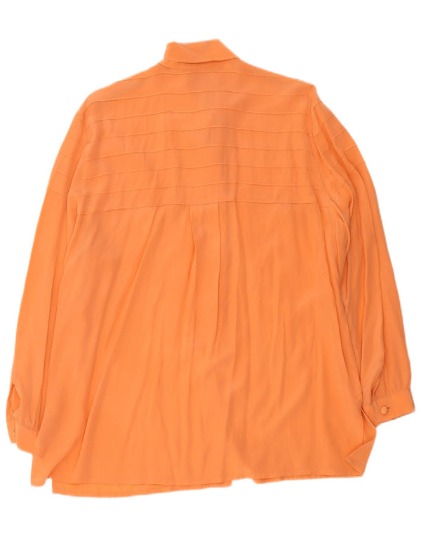 Pancaldi & B ženska široka široka košulja bluza UK 18 XL narančasta