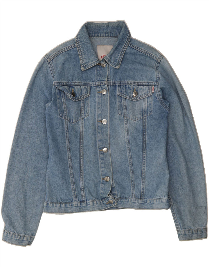 S.OLIVER Womens Denim Jacket UK 18 XL Blue Cotton Vintage S.Oliver and Second-Hand S.Oliver from Messina Hembry 
