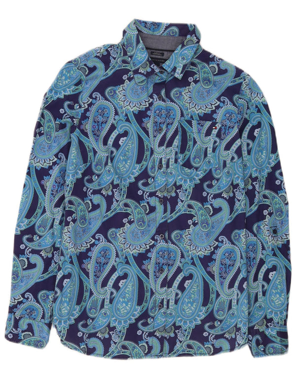 Tommy Hilfiger ženska košulja klasičnog kroja UK 10 Small Blue Paisley Moderna