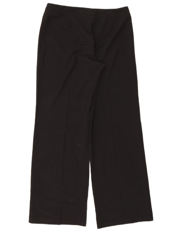 Marks & Spencer ženske ravne ležerne hlače UK 14 Large W34 L32 crne