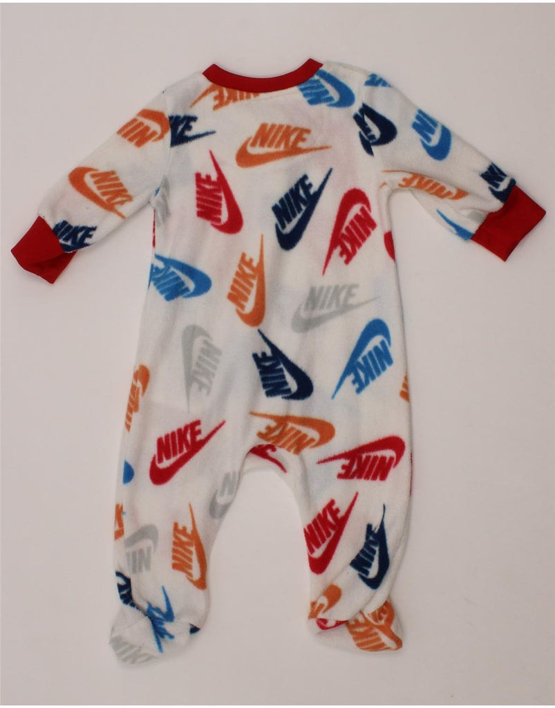 NIKE Baby Girls Graphic Long Sleeve Jumpsuit 0-3 Months  White Polyester Vintage Nike and Second-Hand Nike from Messina Hembry 