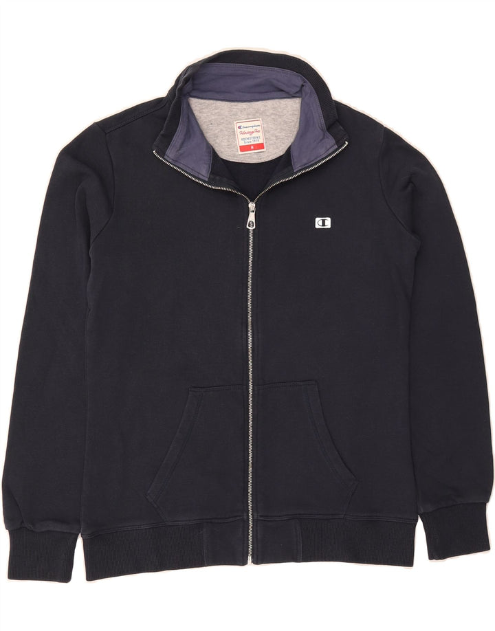 CHAMPION Womens Herritage Fit Tracksuit Top Jacket UK 12 Medium Navy Blue Vintage Champion and Second-Hand Champion from Messina Hembry 