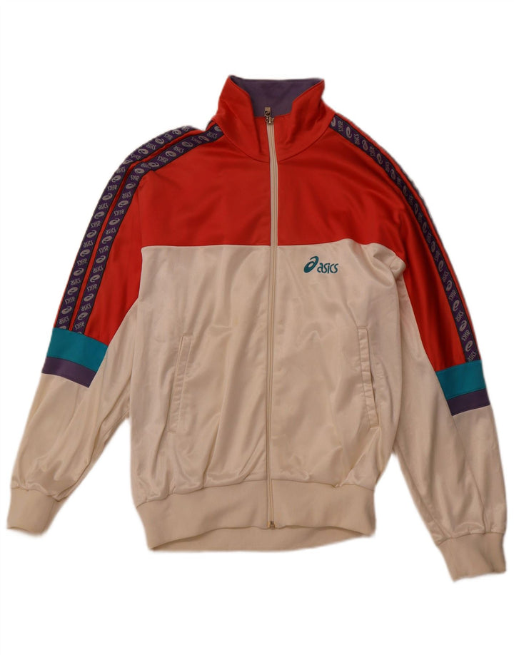 ASICS muška gornja jakna trenirke IT 48 srednje bijele boje