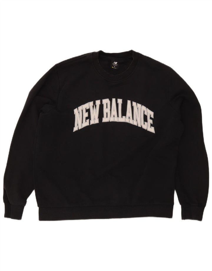 New Balance muška trenirka s grafičkim motivima Srednji crni pamuk