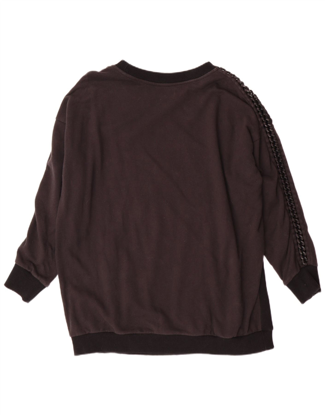 ALL SAINTS Womens Sweatshirt Jumper UK 12 Medium Black Colourblock
