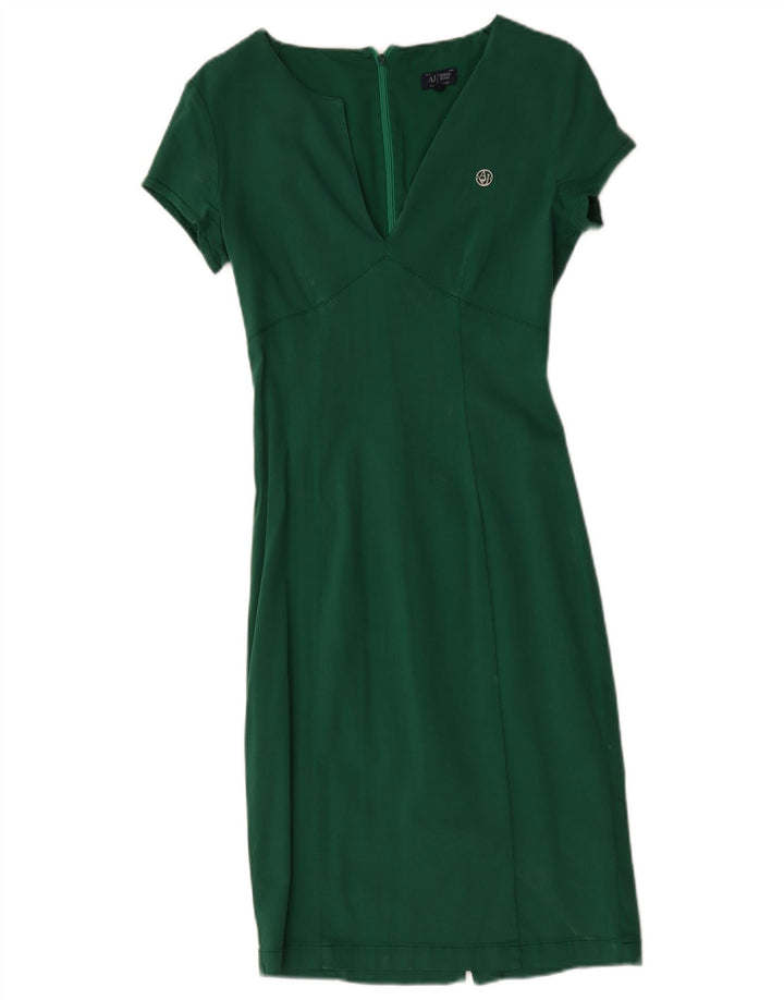 Armani Jeans ženska plašt haljina IT 42 Medium Green Modal