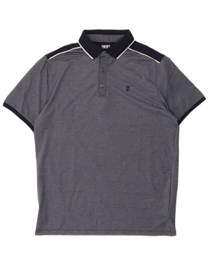 DKNY muška polo majica srednje tamnoplavi pamuk