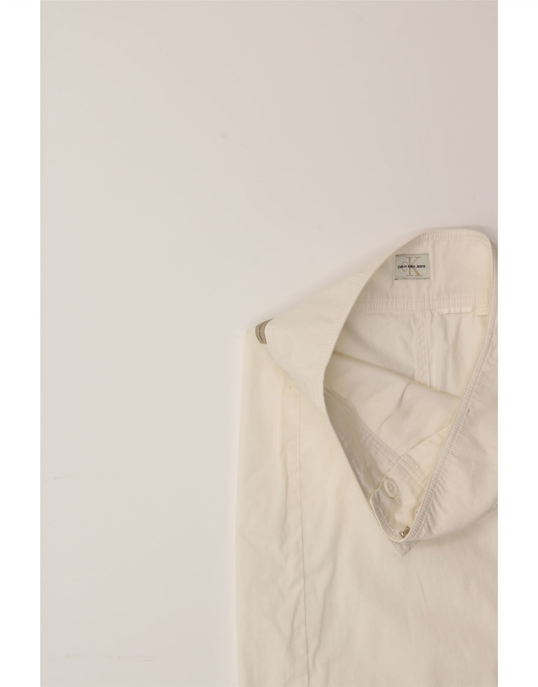 CALVIN KLEIN Womens A-Line Skirt W32 Large White Vintage Calvin Klein and Second-Hand Calvin Klein from Messina Hembry 