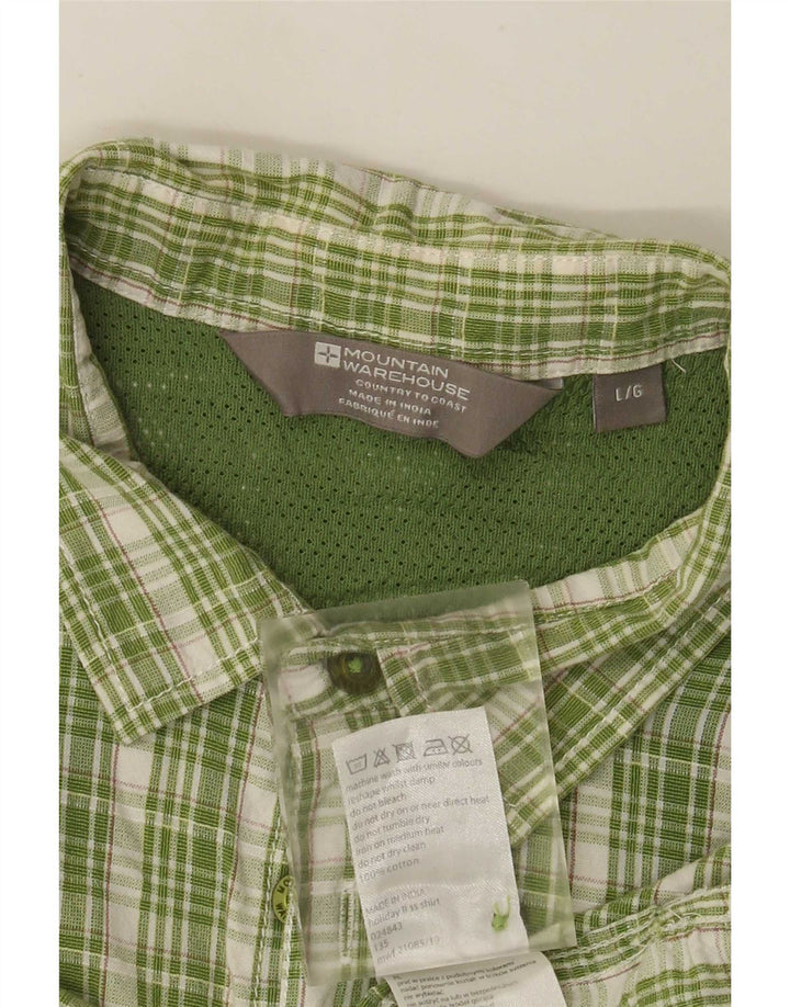 Mountain Warehouse, muška velika zelena karirana majica kratkih rukava