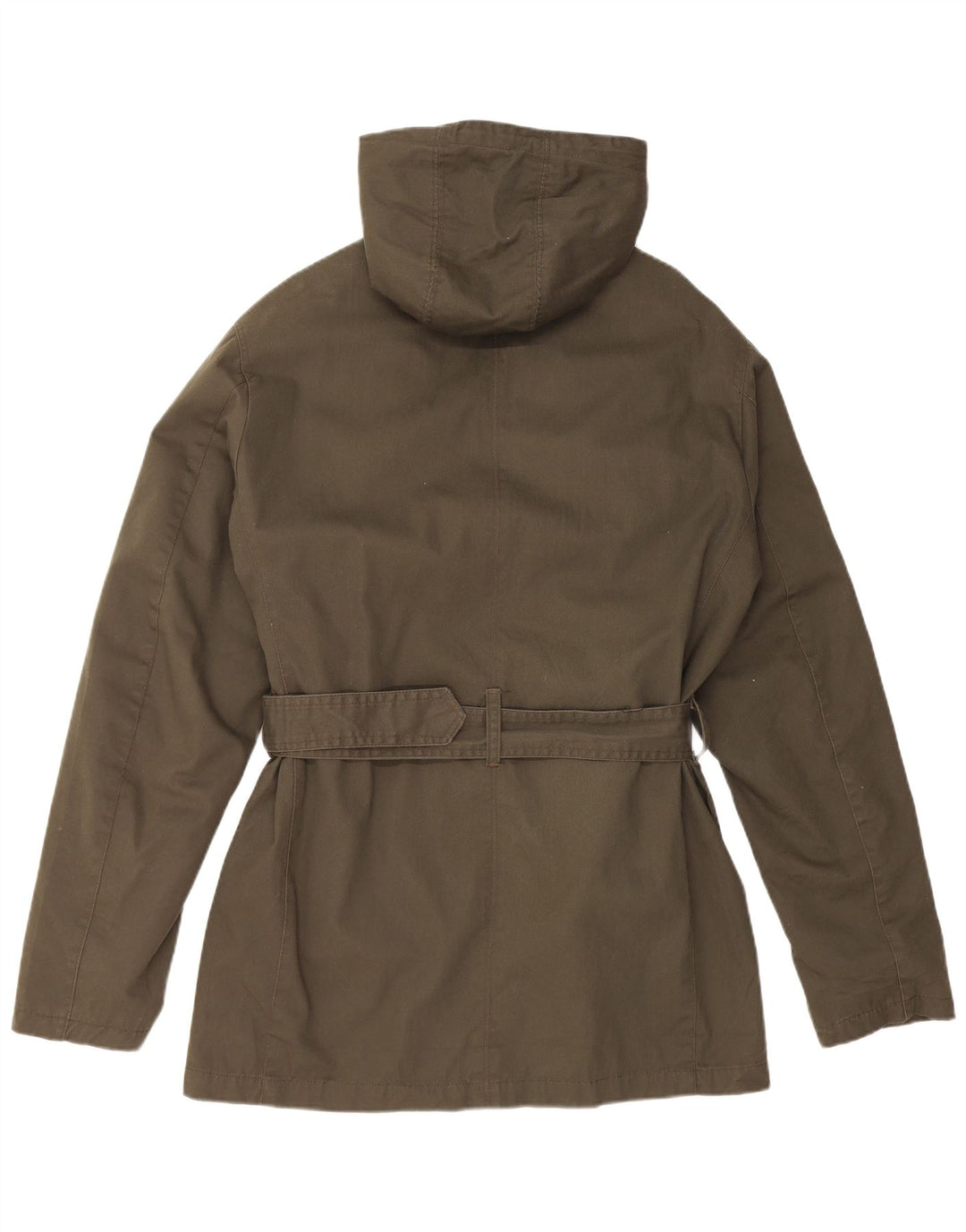 VINTAGE muška parka jakna s kapuljačom UK 40 Large kaki pamuk