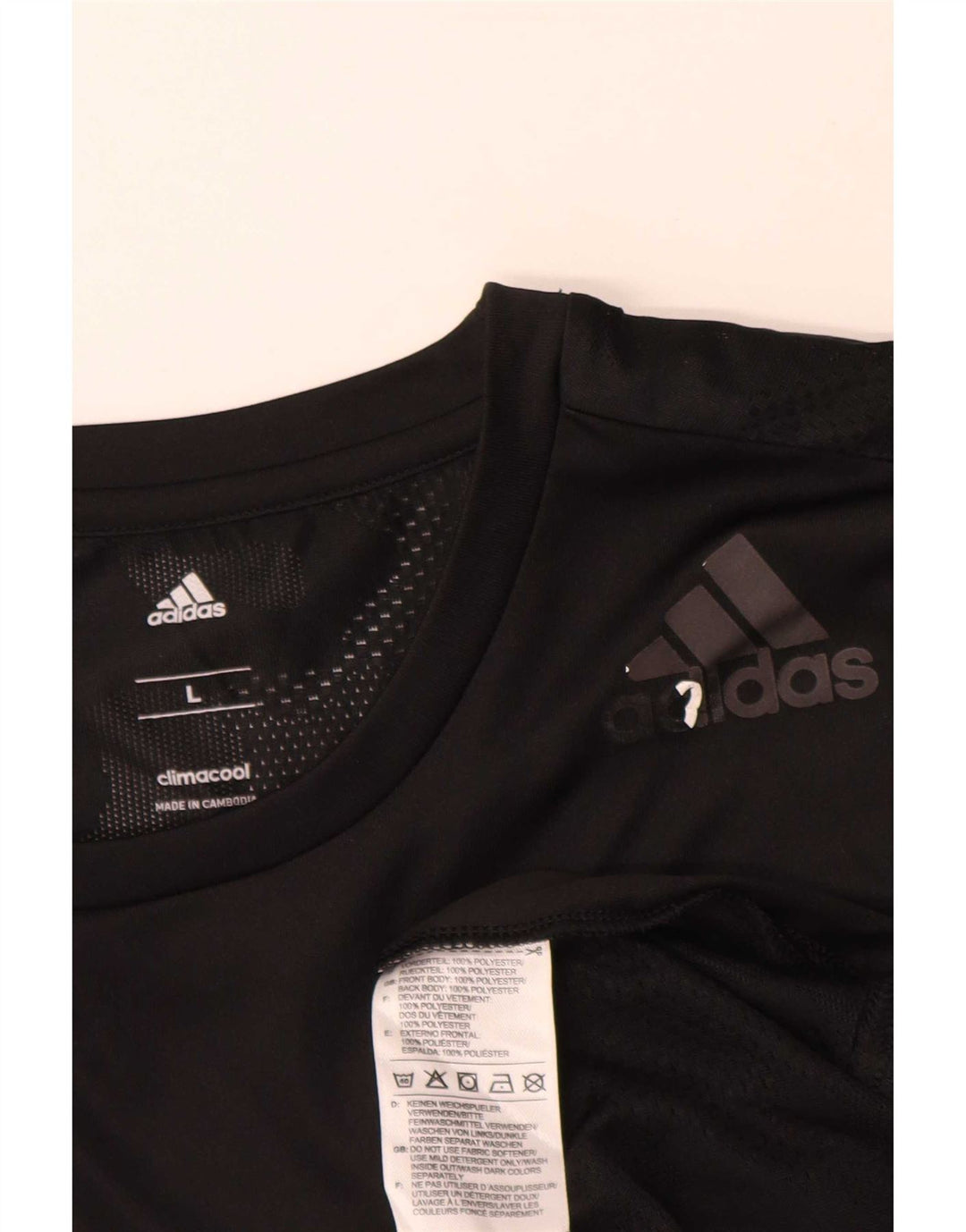 Adidas muška majica kratkih rukava Climacool Veliki crni poliester