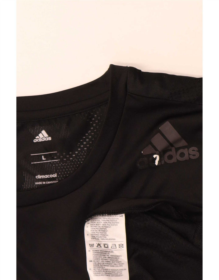 Adidas muška majica kratkih rukava Climacool Veliki crni poliester