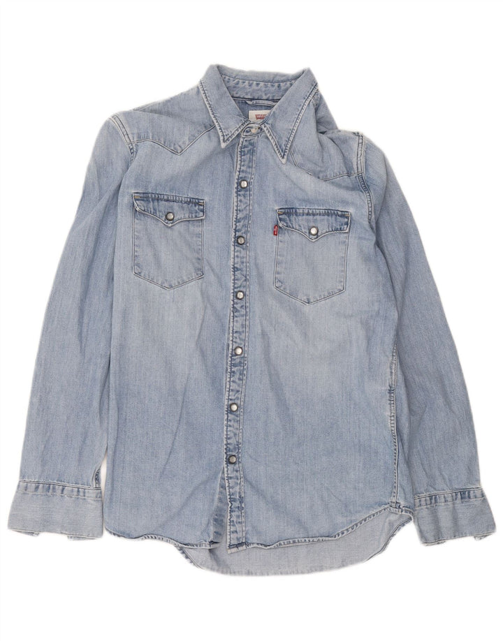 Levi's muška traper košulja Srednje plavi pamuk