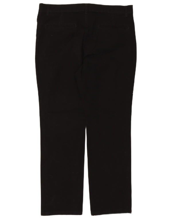 Marks & Spencer ženske ravne ležerne hlače UK 18 XL W38 L30 crne